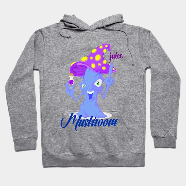 Toadstool blue Hoodie by TheEndDesign